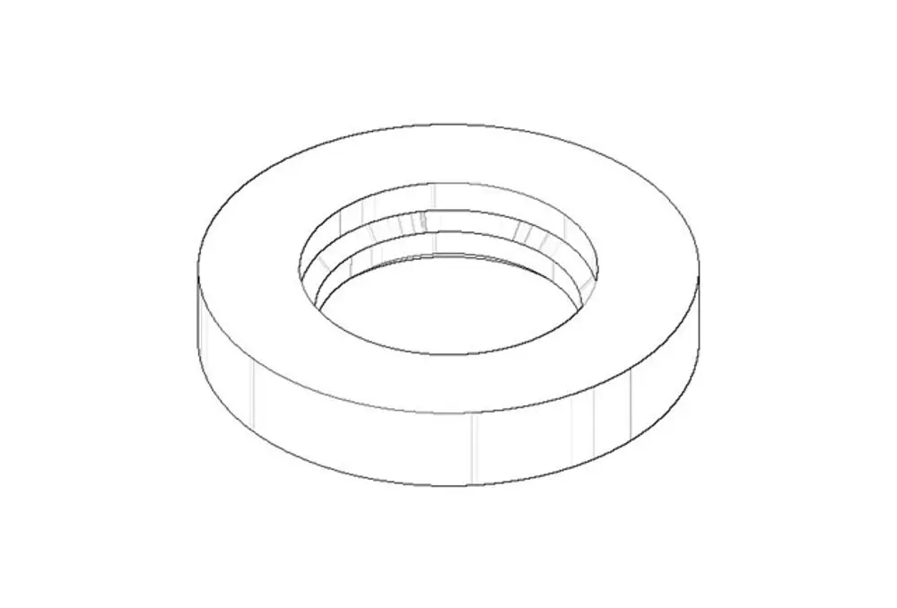 DORNBRACHT Rosette ERSATZTEILE 092788001 D. 45 x 8 mm Platin gebürstet, 092788001-06 Galeriebild 1